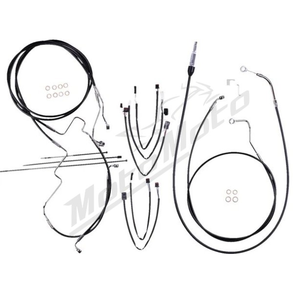 MAGNUM SHIELDING XR Handlebar Installation Kit Black/Chrome 38/43cm Harley Davidson FLH / FLHTK / FLHXS / FLHXSE / FLHXST 1750/1977 21-24
