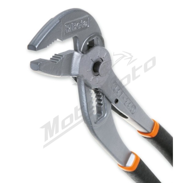 BETA Slip Joint Pliers with Setting Push Button, covered by two layers of Anti-Skid PVC