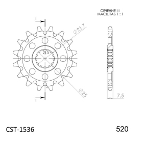 Supersprox / JT Front sprocket 1536,14