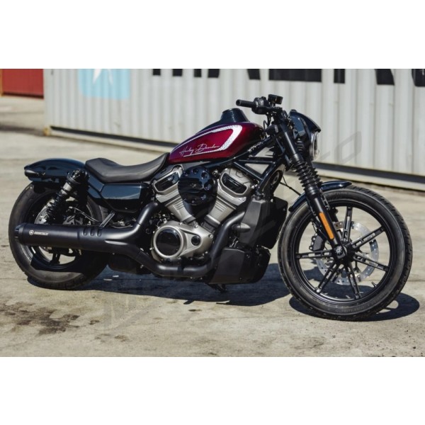 CULT WERK Priekinis sparnas juodas Old School Harley Davidson RH 975cc 2022-2025