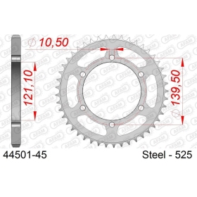 AFAM Steel Standard Rear Sprocket 525 45 teeth CAGIVA RAPTOR / V-RAPTOR 650cc 00-08