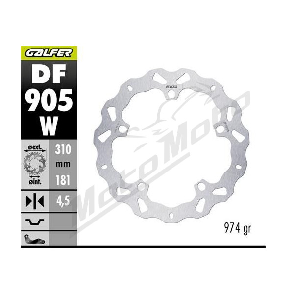 GALFER Front brake disc BMW R 1300GS Adventure 23-25
