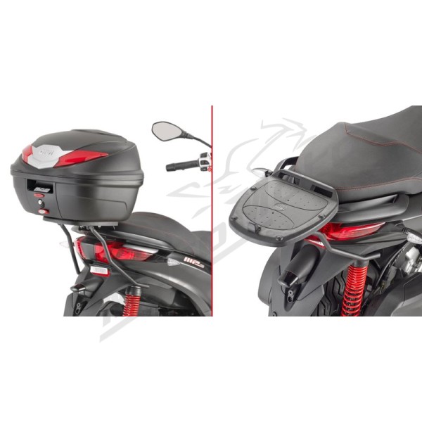 Givi Specific rear rack for Monolock top-case Piaggio MP3 125-300cc 11-20