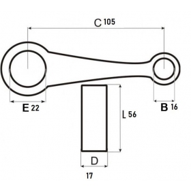 Connecting rod YAMAHA VR150 (2JK)