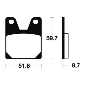 TECNIUM Street Performance Sintered Metal Brake pads MR233 Yamaha YZF-R1 / R7 98-22