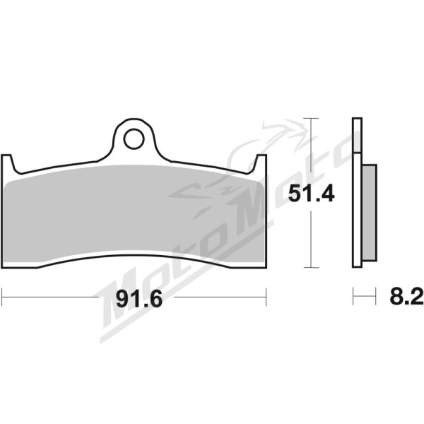 SBS CT Scooter Carbon Tech 676HF Organic Brake Pads Buell / Kawasaki / MV Agusta 750-1000cc 96-08