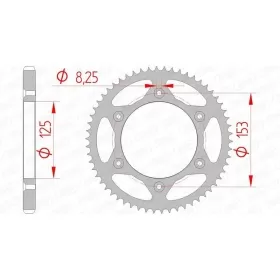 AFAM Steel Standard Rear Sprocket 428 54-58 teeth HONDA XR / HM CRM-F 125 03-12