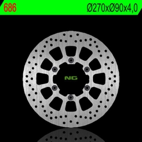 NG BRAKES 686 Front Round Fixed Brake Disc MALAGUTI CENTRO / MADISON / PASSWORD / SPIDERMAX 125-500 04-11