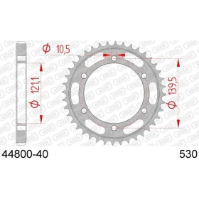 AFAM Steel Standard Rear Sprocket 530 40 teeth CAGIVA V-RAPTOR 1000 99-08
