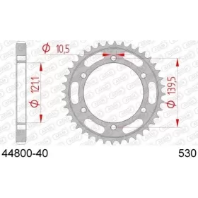 AFAM Steel Standard Rear Sprocket 530 40 teeth CAGIVA V-RAPTOR 1000 99-08