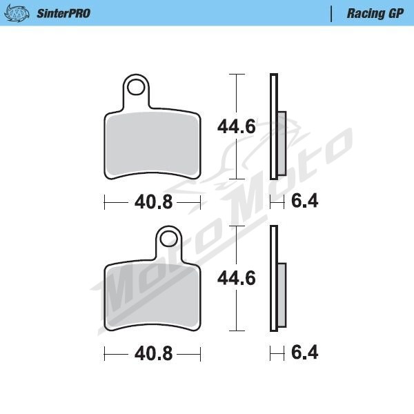 MOTO-MASTER Racing GP Rear Brake Pads Beta REV 80-270 05-08