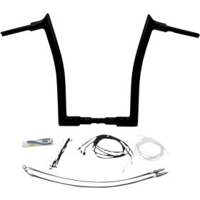 FAT BAGGERS INC. PointedTop Handlebar Kit Black89x40.5cm Harley Davidson FLHR / FLHRC / FLHRXS 1690-1800 08-20
