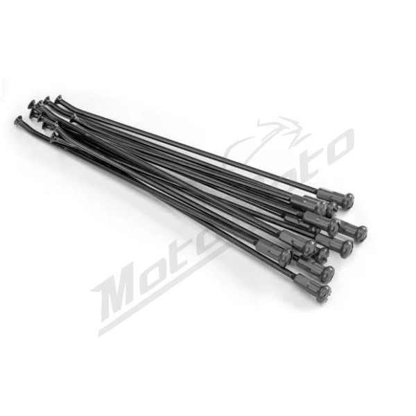 KITE Front Wheel Spoke And Nipple Replacement Kit Black 21" 12vnt.