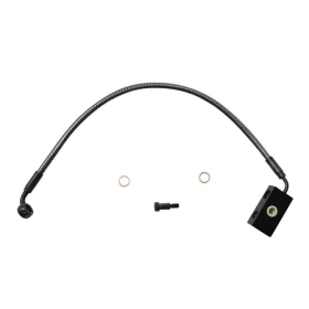 MAGNUM SHIELDING Karbon Fiber Lower Brake Line Harley Davidson FLDE / FLFB / FLFBS / FXLR / FXLRS / FXST 1750/1923 18-24