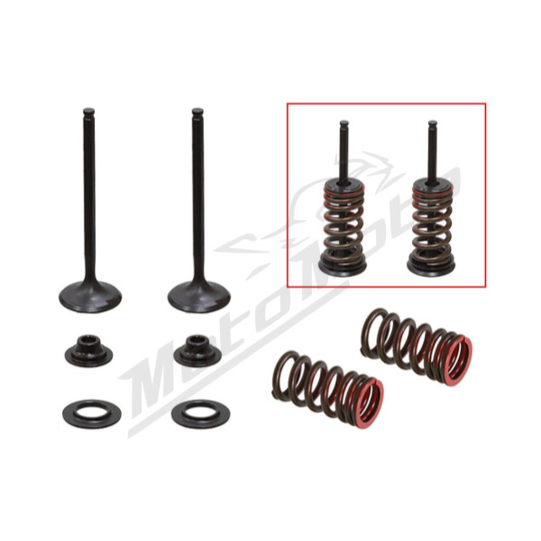 Psychic 2024/03 exhaust valves (valve set with springs and washers) Kawasaki / Suzuki 250cc 04-16