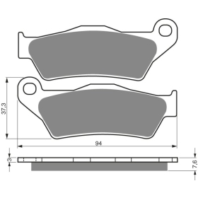 GOLDFREN Brake Pads 031 Ceramic Carbon S33 BMW / GasGas / Husaberg / Husqvarna / KTM / Sherco / TM / Yamaha 80-650 91-24