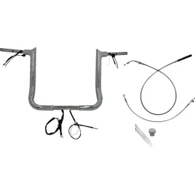 FAT BAGGERS INC. Pointed Top Handlebar Kit Chrome 91.5x35.5cm Harley Davidson FLHLT / FLHX / FLHXSE 1923-1977 23-26