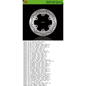 NG BRAKES Front/Rear Fixed Brake Disc 267mm Yamaha FZ / RD / SR / SRX 125-600cc 82-11