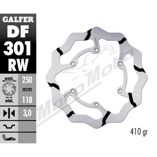GALFER Wave® Front Brake Rotor Yamaha WR F/ YZ / YZ F 125-450cc 00-17