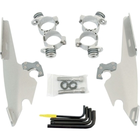 MEMPHIS SHADES HD Fats/Slim Windshield  Trigger-Lock Complete Mount Kit Harley Davidson XL 1200 10-15