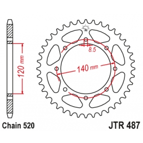 Rear sprocket JTR487