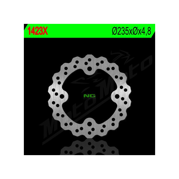 NG Rear Fixed Brake Disc 235X4.7mm ​​​​​​​Kawasaki KEF / KFX / KSF 250-300cc 87-04