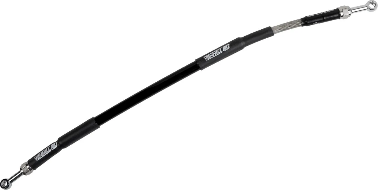 MOOSE OFFROAD Rear Stainless Steel Braided Brake Line Husqvarna / KTM 50cc 08-23