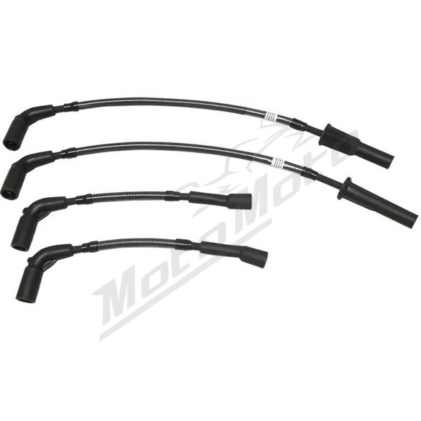 MAGNUM SHIELDING Spark Plug Wires Black Harley Davidson FLDE / FLFB / FLFBS / FLSB / FXLRST / FXST 1750/1923 18-24
