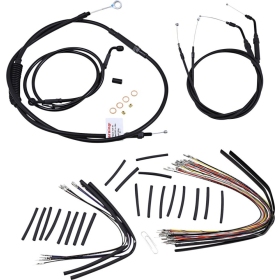 BURLY BRAND T-Bars handlebars Cables / Brake Lines / Wires Extension Kit Harley Davidson XL 883-1200cc 2007-2013