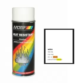 MOTIP Dažai atsparūs karščiui 800°C 400ml 04036 balti