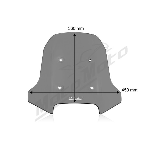 WRS Windscreen Touring Dark Smoke CF Moto MT 450ABS 24-25