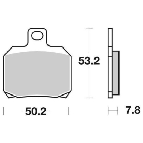 Sbs Brakepads 157MS Maxi Sinter GILERA / PEUGEOT / PIAGGIO