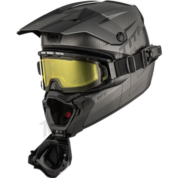 MX helmet CKX Titan AMS Matt Carbon + Heated Goggles