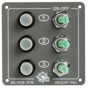 Osculati 3 switches automatic fuse