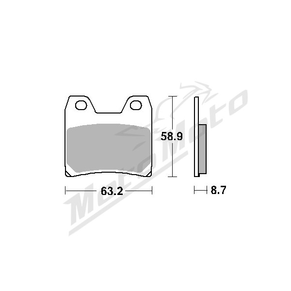 SBS KH348 STREET PERFORMANCE Brake Pads Yamaha FZS / XJR 1000-1300cc 01-19