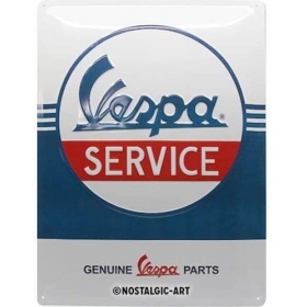 Metal tin sign VESPA SERVICE 30x40