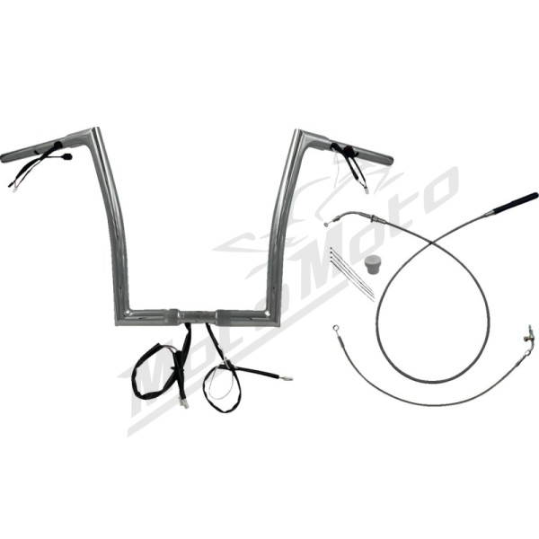 FAT BAGGERS INC. 1-1/4" EZ Install Flat Top Sharknose Handlebar Chrome 32mm 89cm (35,5cm)