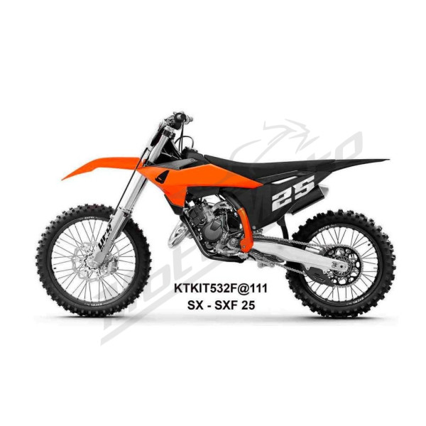 Polisport Plastic Kit Orange / Black / White KTM SX / SX-F 125-450cc 25-26