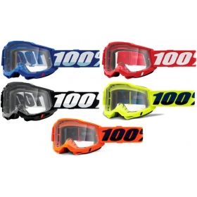 OFF ROAD 100% Accuri 2 Solid Goggles (Clear Lens)