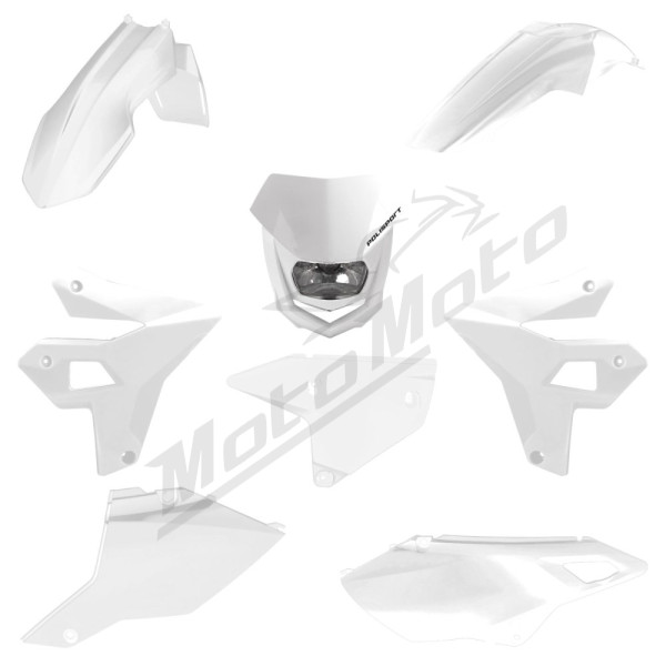 Polisport plastic set included headlamp Suzuki DR-Z 400 00-25