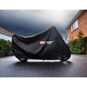 VECTOR H2O Indoor/Outdoor Protective Cover for Motorcycle/Scooter with Windscreen - Black - L