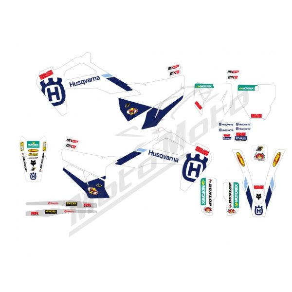BLACKBIRD RACING FACTORY GRAFIK STICKER KIT Husqvarna FC / TC / TE / FE 19-23