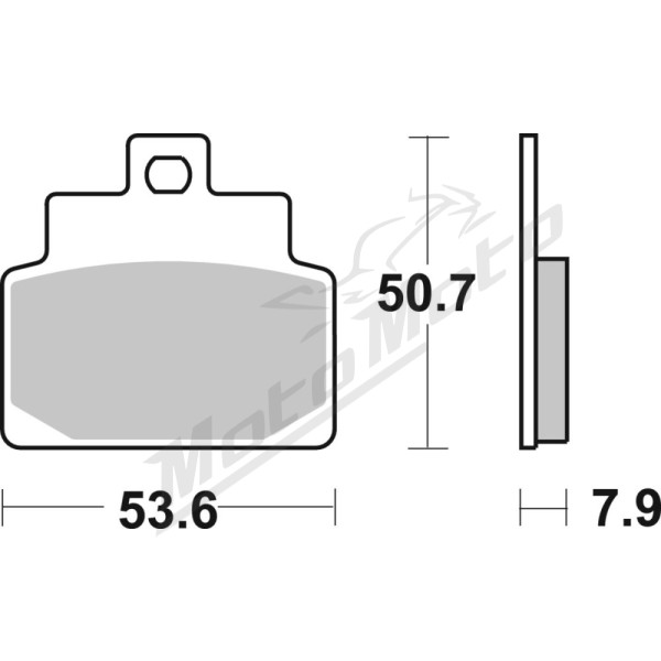 SBS 153CT Scooter Carbon Tech Organic Brake Pads Aprilia Habana / Leonardo / Mojito / Scarabeo / SR 50-300cc 99-12