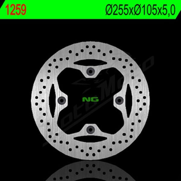 NG BRAKES fiksuotas stabdžių diskas Triumph 800-955cc 04-16