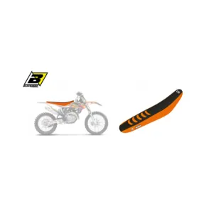 Blackbird sėdynės užvalkalas DOUBLE GRIP 3 Oranžinė KTM SX / SX-F / EXC 125-450cc 19-23