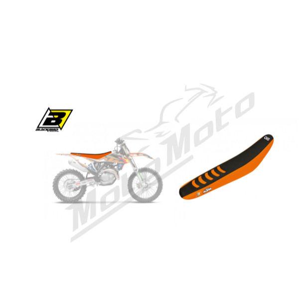 Blackbird sėdynės užvalkalas DOUBLE GRIP 3 Oranžinė KTM SX / SX-F / EXC 125-450cc 19-23