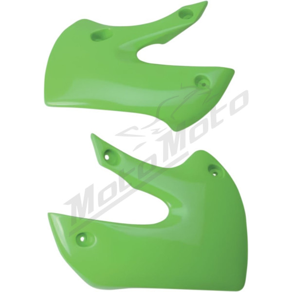 UFO Radiator Covers Kawasaki KLX / KX 65-110cc 02-24 Green