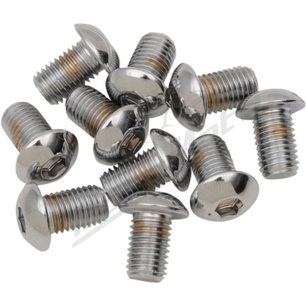DRAG SPECIALTIES Replacement Button Head Bolts M8 10pcs.