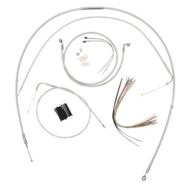 MAGNUM SHIELDING Sterling Chromite Cables / Lines Kit 30.5/35.5cm Harely Davidson FLHR 1750 21-22