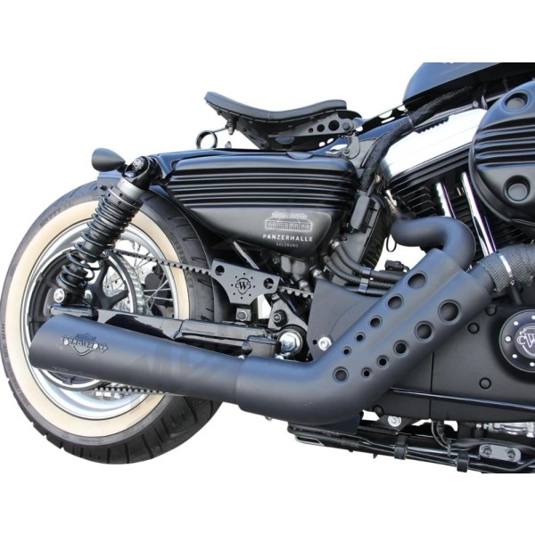 CULT WERK Side Panel Bobber Black Harley Davidson XL 883-1200cc 2014-2022 2pcs